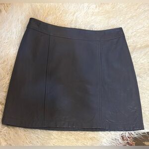 Gianni Bini Blue leather A line Mini Skirt “Rachel” vibes XS fits 0/2 EUC